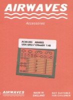 Airwaves (etched) AEC48003 USN GRU-7 Ejection seat Harness 1/48