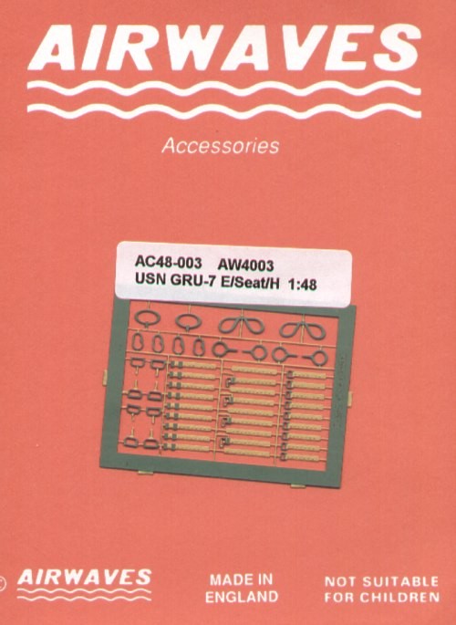 Airwaves (etched) AEC48003 USN GRU-7 Ejection seat Harness 1/48