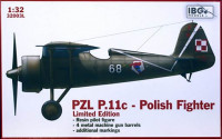 IBG 32003L PZL P.11c Polish Fighter (w/ figure&barrels) 1:32