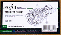 Reskit RSU35-0010 T700 Left Engine (KITTYH, ACAD) 1/35