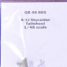 QuickBoost QB48805 A-1J Skyraider tailwheel (TAM) 1/48