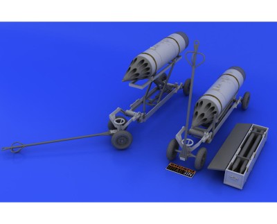 Eduard 648046 Rocket launcher B-8M1 and loading cart
