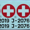 LF Model C7256 Decals P-51D over Swiss 1/72