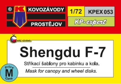 Kovozavody Prostejov EX053 Canopy&amp;wheel mask Chengdu F-7 1/72
