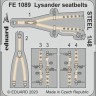 Eduard FE1089 1/48 Lysander seatbelts STEEL (EDU)