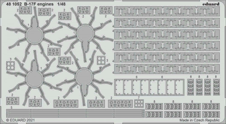 Eduard 481052 B-17F engines (HKM) SET 1/48