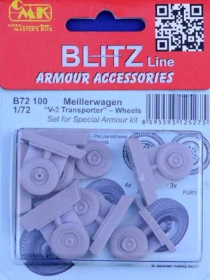 CMK B72100 Wheels Set for Meillerwagen V-2 Transporter