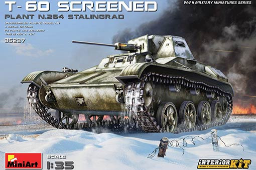 Miniart 35237 1/35 T-60 Screened, Plant No.264 (w/ interior kit)