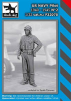Black Dog F32075 US NAVY pilot 1940-45 No.2 (1 fig.) 1/32