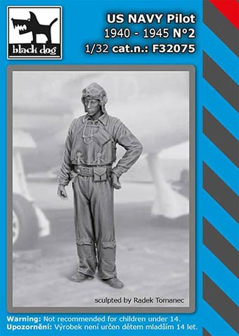 Black Dog F32075 US NAVY pilot 1940-45 No.2 (1 fig.) 1/32