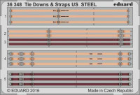 Eduard 36348 Tie Downs & Straps US STEEL 1:35
