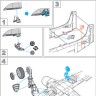 Metallic Details MDR48229 Douglas A-1H/A-1J Skyraider landing gears 3d-printed  1/48