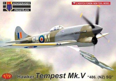 Kovozavody Prostejov 72222 Hawker Tempest Mk.V '486 NZ SQ' (3x camo) 1/72