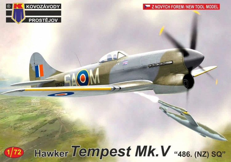 Kovozavody Prostejov 72222 Hawker Tempest Mk.V '486 NZ SQ' (3x camo) 1/72