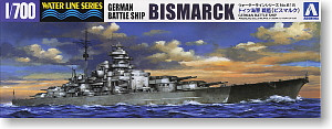 Aoshima 042595 German Battleship Bismarck 1:700