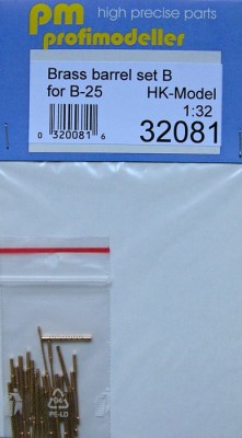 Profimodeller PFM-32081 1/32 B-25J Brass barrel set B (HK MODEL) - 13pcs.
