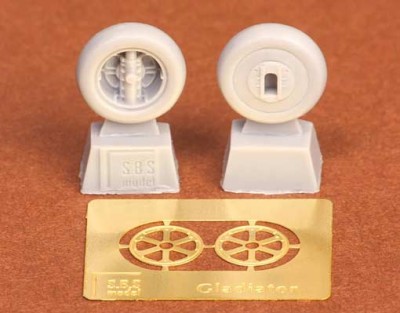 Sbs Model 72019 Gloster Gladiator wheels set - spoked (AIRF) 1/72