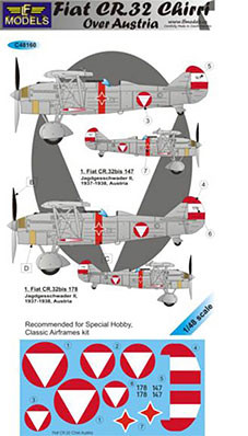 Lf Model C48160 Decals Fiat CR.32 Chirri over Austria 1/48