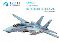 Quinta studio QD32033 F-14D (Trumpeter) 3D Декаль интерьера кабины 1/32