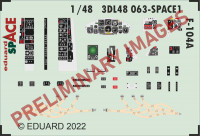 Eduard 3DL48063 F-104A SPACE (KIN) 1/48