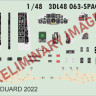 Eduard 3DL48063 F-104A SPACE (KIN) 1/48