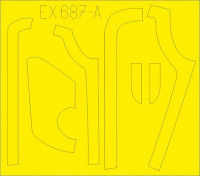 Eduard EX687 Mask 1/48 B-17G antiglare panels (DL&BO prod.) (HK