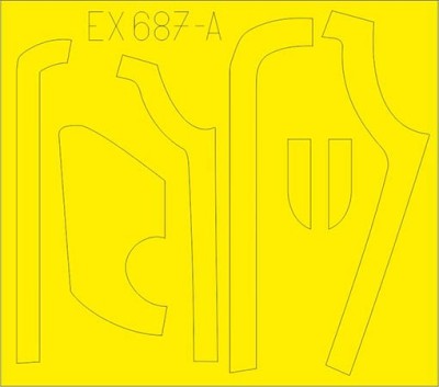 Eduard EX687 Mask 1/48 B-17G antiglare panels (DL&amp;BO prod.) (HK