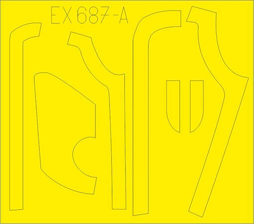 Eduard EX687 Mask 1/48 B-17G antiglare panels (DL&BO prod.) (HK
