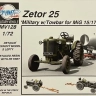 Planet Model MV72128 Zetor 25 LMilitary w/Towbar for MiG 15/17s' 1/72