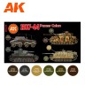 AK Interactive AK-11656 Набор красок серии 3 rg Немецкие камуфляжи 1937-44 г. 6 шт