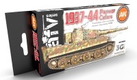 AK Interactive AK-11656 Набор красок серии 3 rg Немецкие камуфляжи 1937-44 г. 6 шт