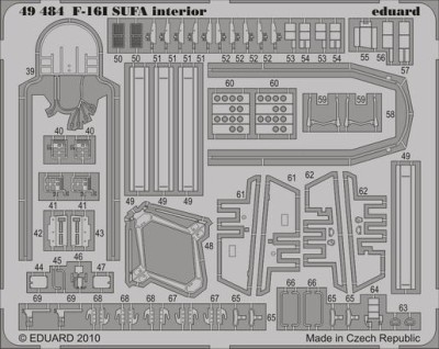 Eduard 49484 F-16I SUFA interior S.A. Hasegawa
