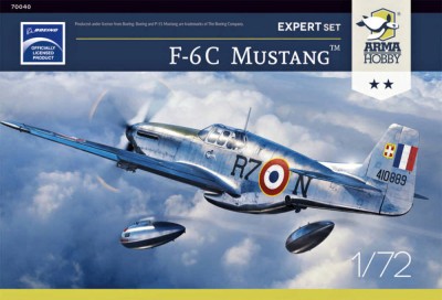 Arma Hobby 70040 F-6C Mustang Expert Set (4x camo) 1/72