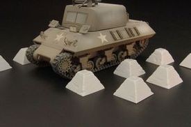 Hauler HLH72052 Dragon’s Teeth tank traps 1/72