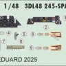 Eduard 3DL48245 Bf 109E-4/7 SPACE (TAM) 1/48
