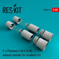 Reskit RSU48-0094 F-4 Phantom II B/C/D/N exhaust nozzles (ACAD) 1/48