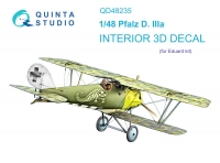 Quinta studio QD48235 Pfalz D.IIIa (Eduard) 3D Декаль интерьера кабины 1/48