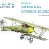 Quinta studio QD48235 Pfalz D.IIIa (Eduard) 3D Декаль интерьера кабины 1/48