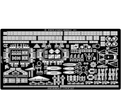 White Ensign Models PE 35177 HMS ROBERTS (for the Trumpeter kit) 1/350