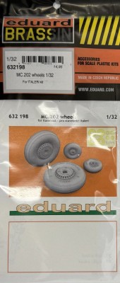 Eduard 632198 Brassin MC.202 wheels (Ital) 1/32