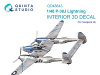 Quinta studio QD48643 P-38J Lightning (Hasegawa) 1/48