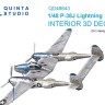 Quinta studio QD48643 P-38J Lightning (Hasegawa) 1/48