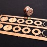 Aims AIMPE48004 Early brake drum detail set for use with Junkers Ju-88A-1/Ju-88A-5 (designed to be used with ICM UA GB kits) 1/48