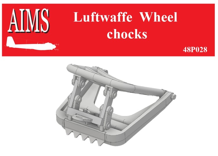 Aims AIMS48P028 Luftwaffe Wheel Chocks 1/48