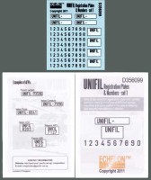 Echelon FD D356099 UNIFIL Registration Plates & Numbers - Set 1 1/35