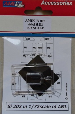 AML AMLK72005 Canopy &amp; Mask for Si 202 (AML) 1/72