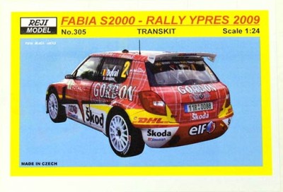 Reji Model 305 Transkit Fabia S2000 Rally Ypres 2009 1/24