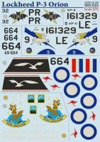 Print Scale 72-132 Lockheed P-3 Orion The complete set 2 leaf Wet decal 1/72
