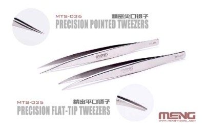 Meng Model MTS-035 Precision Flat-Tip Tweezers