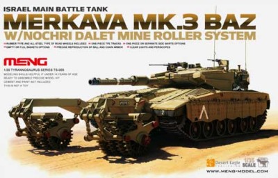 Meng Model TS-005 Merkava Mk.3 BAZ w/Nochri Dalet mine roller system 1/35